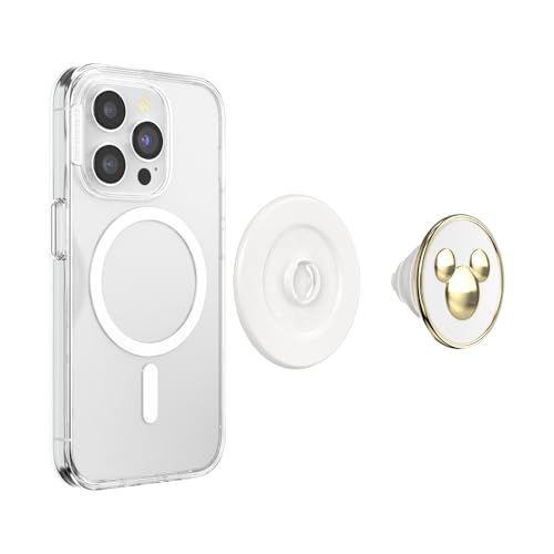PopSockets Phone Grip for MagSafe, Magnetic Holder- Gold Icon - color: Enamel Mickey, style: MagSafe