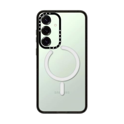 CASETiFY for Galaxy S25+ Case - Impact Magnetic Clear Black | Wireless charging and MagSafe compatible | 8.2 ft. 4X Military Grade Drop Protection | Black - color: Clear Black, size: Galaxy S25+ (6.7")