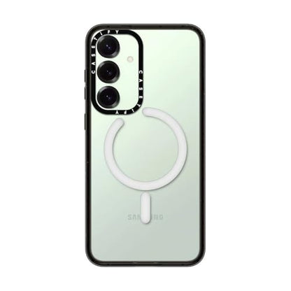 CASETiFY for Galaxy S25+ Case - Impact Magnetic Clear Black | Wireless charging and MagSafe compatible | 8.2 ft. 4X Military Grade Drop Protection | Black - color: Clear Black, size: Galaxy S25+ (6.7")