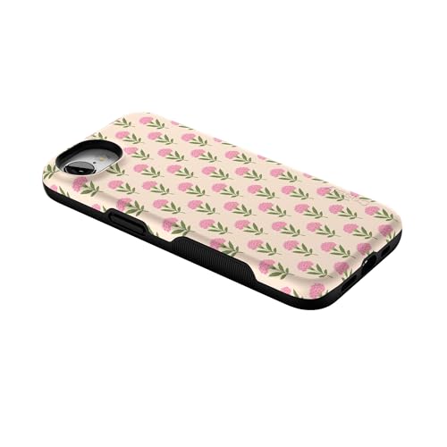 Casely iPhone 16e Case | Jenna's Flowers | Fun on Weekdays | Bold Protective Design | Compatible with MagSafe - color: Jenna's Flowers | Fun on Weekdays