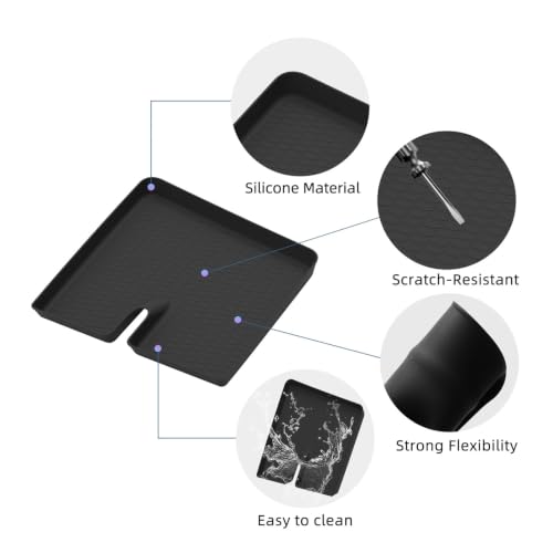 Wireless Charging Pad Non-Slip Pad Phone Charger Mat Protective Mat Car ﻿Accessories Compatible with Dodge Charger 2024-2026