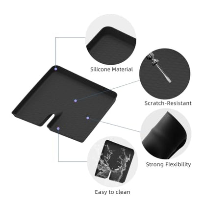 Wireless Charging Pad Non-Slip Pad Phone Charger Mat Protective Mat Car ﻿Accessories Compatible with Dodge Charger 2024-2026