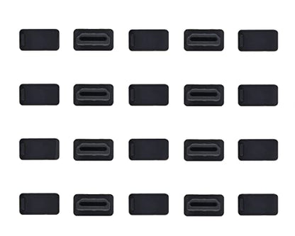 20 Pcs HDMI Dust Cover Plugs, HDMI Female Prot Dust Cap Protector Stoppers for TV, Laptop, Computer, Other Devices with 2 Cleaning Brushes - size: HDMI Port