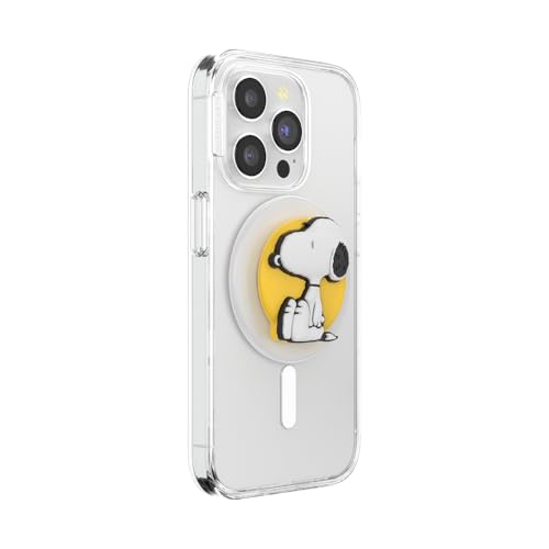PopSockets Phone Grip for MagSafe, Magnetic Holder- Snoopy Skip - color: Enamel Snoopy Skip, style: MagSafe