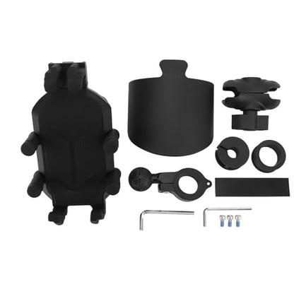 Motorcycle Phone Mount, Motorcycle Phone Holder with Vibration Dampener High Speed Secure Lock Anti Shake for ATV Bike 4.7 to 7.2in Smartphones