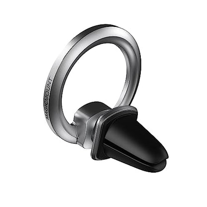 Scosche MagicMount MEMSV Elite2 Magnetic Phone Mount for Car Vent, MagSafe Phone Holder with 360° Adjustable Magnet Head, iPhone Compatible Cell Phone Stand 17/16/15/14/13/12 & MagSafe Case, Silver - style: MagSafe Vent