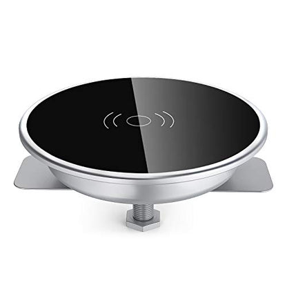 Embedded Desk Wireless Charger, Recessed Grommet Mount for iPhone - color: LED White