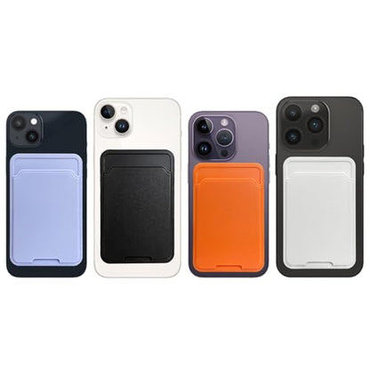 Unov Adhesive Phone Card Holder Stick-on Wallet ID Credit Card Pouch Sleeve Pocket for Pixel iPhone Motolora Galaxy iPad Tablet All Cell Phone White - color: White