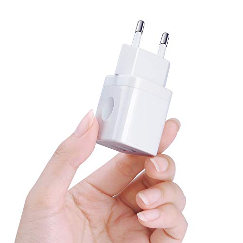 European Wall Charger, Vifigen 2-Pack USB 2.1AMP Universal Europe Charger Block Dual Port Plug Compatible for iPhone 17 16 15 14 13 12 11 Pro Max XS XR X SE 8 7 6 Plus,Samsung S25 S24 A17,Note,LG,Moto - color: White