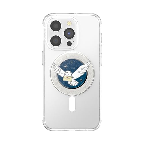 PopSockets Phone Grip for MagSafe, Magnetic Holder- Enamel Hedwig - color: Enamel Hedwig, style: MagSafe