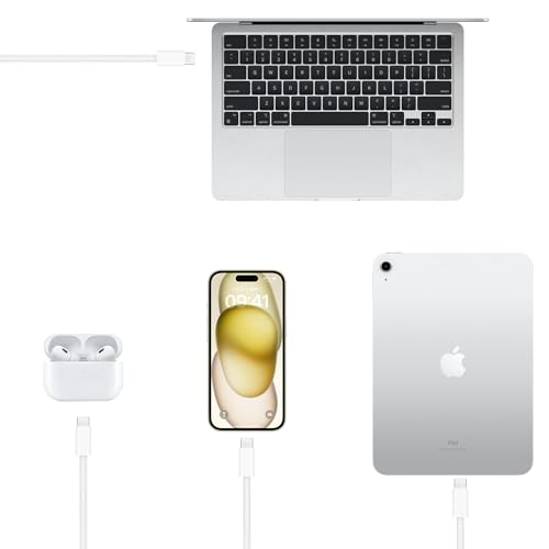 5FT USB C to USB C Woven Cable for iPhone 15/16/17, 16/15 Pro Max, Plus, 17E/16E,Air Car Carplay Charger Cord, AirPods 4,AirPods Pro (2nd/3rd Gen) Fast Charging Cable, iPad Pro/ iPad Air Charger Cable - size: 5FT, style: USB C to USB C