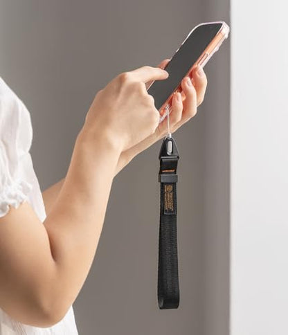 Ringke Hand Strap [Phone Wrist Strap] Designed for Camera Strap and Phone Strap, Adjustable Sturdy Universal Lanyard Compatible with Camera and Phone Case - Black - color: Black