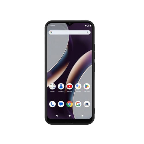 Phone Case for Pinwheel Genesis 1 with Ring Holder Kickstand | Slim Matte Black Case - Full Body Protective Phone Cover, Lightweight, Shockproof, Compatible with BLU G53 Smartphone