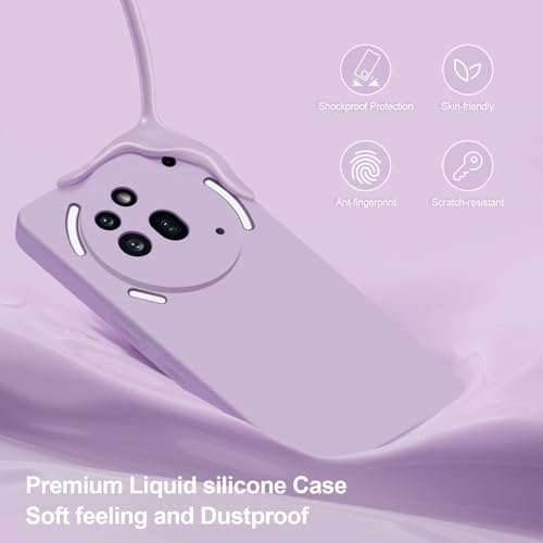 Silicone Case for Nothing Phone 3A Pro, Purple - color: Purple, size: Nothing Phone 3A Pro