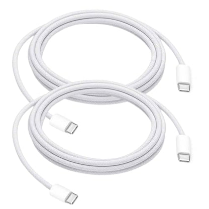 2pack 6FT Long USB C to USB C Cable Compatible for iPhone 17/16/15, 17 16 15 Pro Max, Plus, 16E, 17Air Carplay Charger Cord, AirPods 4, AirPods Pro (2nd/3rd Gen) Woven Car Charging Charger Cord - size: 6FT, style: USB C to USB C 2pack