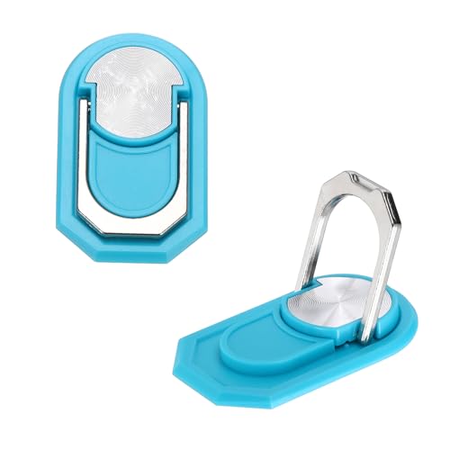 PATIKIL 2PCS Phone Ring Holder, Cellphone Ring Holder Finger Grip Stand 360 Rotation with Adhesive Backing Kickstand for Back of Phone Tablet Car Mount, Blue - color: Blue