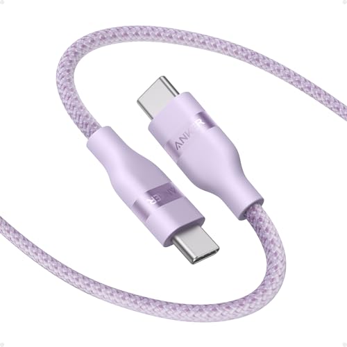 Anker Nano USB C to USB C Cable, 240W Fast Charging Cable (Purple, 3ft) - color: Purple, size: 3ft
