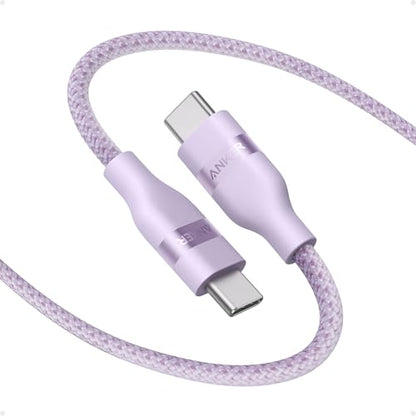 Anker Nano USB C to USB C Cable, 240W Fast Charging Cable (Purple, 3ft) - color: Purple, size: 3ft