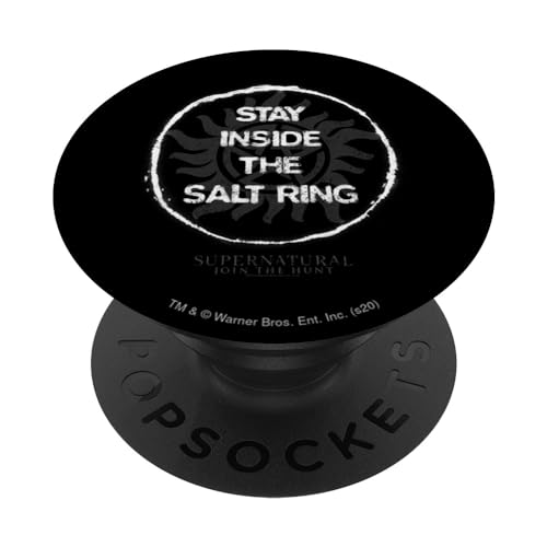 Supernatural Stay Inside the Salt Ring PopSockets Adhesive PopGrip - style: Adhesive PopGrip