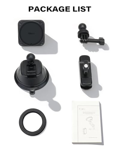 1Zero Dual Suction Cup Car Mount for GoPro, Action Camera and iPhone