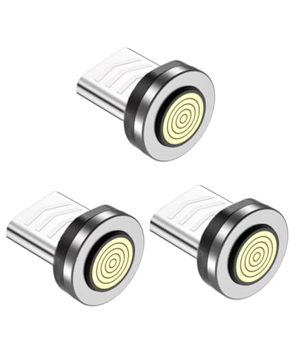 9‑Pin Magnetic Lightning Tips 3Pack, Fast Charging Breakaway Connector, Port Protector for 540° Swivel Adapter, Snap‑in Magnetic Tip Replacement - size: 3 Pack Lightning Tips