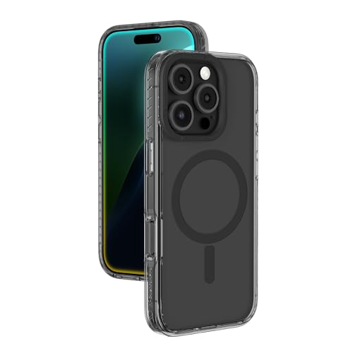 AMAZINGthing for iPhone 16 Pro [Titan Pro Mag] Case, Designed for MagSafe Crystal-Clear Anti-Yellowing PC, Shock-Absorbing Corners, Raised Screen & Camera Protection, EasyTouch Buttons - Black - color: Black, size: iPhone 16 Pro