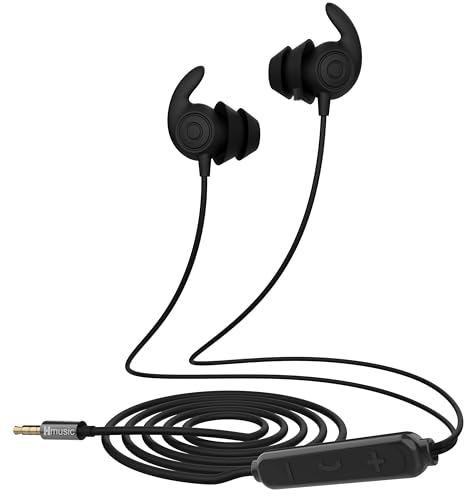 Hmusic 3.5mm Wired Sleep Earbuds, 2g Lightweight Earphones for Side Sleeper - color: Black, size: Audio Jack