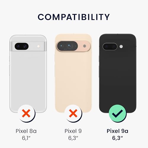 kwmobile Case Compatible with Google Pixel 9a - Clear Case Soft Slim Flexible Protective TPU Phone Cover - Transparent - size: Pixel 9a