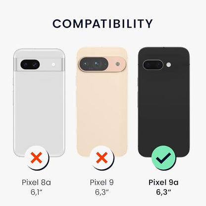 kwmobile Case Compatible with Google Pixel 9a - Clear Case Soft Slim Flexible Protective TPU Phone Cover - Transparent - size: Pixel 9a