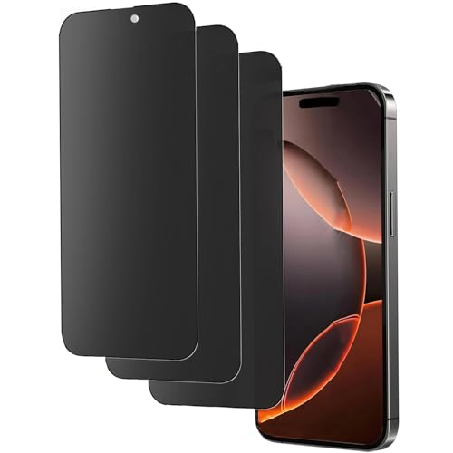 3 Pack Matte Privacy Screen Protector for iPhone 16 Pro 6.3 Inch - size: iPhone 16 Pro
