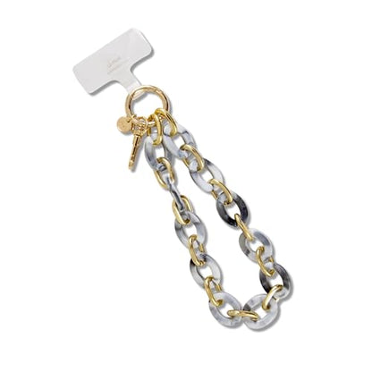 Sonix Phone Wristlet - Detachable Universal Smartphone Wrist Strap, Hands-Free Lanyard Cellphone Bracelet with Tether Tab - color: Grey Marble