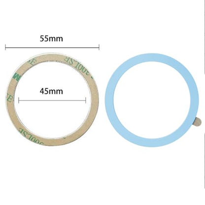 TENOC Universal Metal Ring Sticker, 3Pcs, Blue | Compatible with iPhone/Samsung/Android Cellphones, Magnetic Phone Charger/Mount/Holder Conversion - color: Blue
