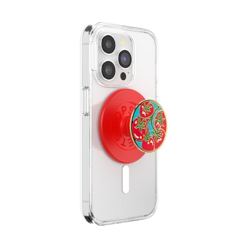 PopSockets Phone Grip for MagSafe, Magnetic Holder- Tomato Rosso - color: Tomato Rosso, style: MagSafe