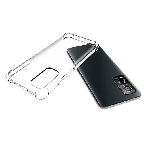 USTIYA Case for Xiaomi Mi 10T 5G y 10T Pro 5G y K30 Case Clear TPU Four Corners Protective Cover Transparent Soft funda