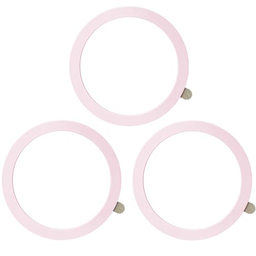 TENOC Universal Metal Ring Sticker, 3Pcs, Pink - color: Pink