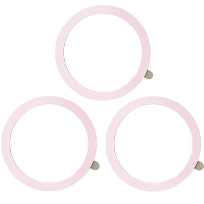 TENOC Universal Metal Ring Sticker, 3Pcs, Pink - color: Pink