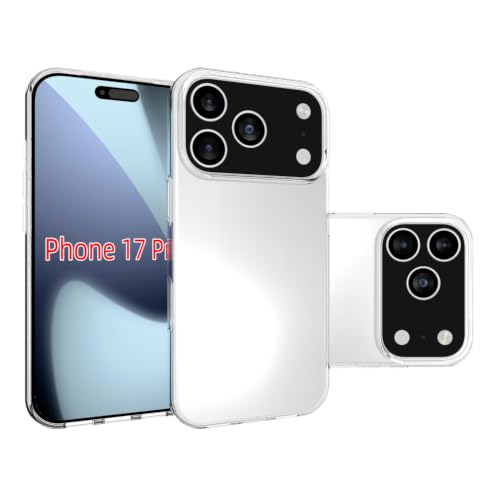 Senter Ultra Clear Soft TPU Phone Case for iPhone 17 pro, Slim Thin Transparent Cover, Shockproof Anti-Yellow Anti-Fingerprint Heat Dissipation Protective Cell Phone Case
