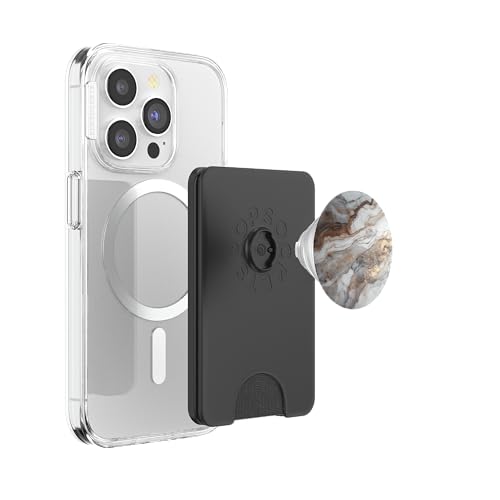 Marble Pattern PopSockets PopWallet for MagSafe - style: Magnetic PopWallet