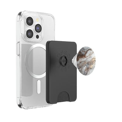 Marble Pattern PopSockets PopWallet for MagSafe - style: Magnetic PopWallet