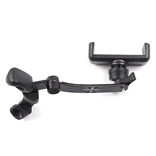 Union Jack Gray/Black Rotatable Smart Phone Holder Clip Fold Mount Bracket for Mini Cooper 3rd Gen (F54 F55 F56 F57 F60 2020-2023, Only LCD Speedometer)