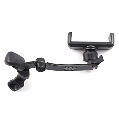 Union Jack Gray/Black Rotatable Smart Phone Holder Clip Fold Mount Bracket for Mini Cooper 3rd Gen (F54 F55 F56 F57 F60 2020-2023, Only LCD Speedometer)