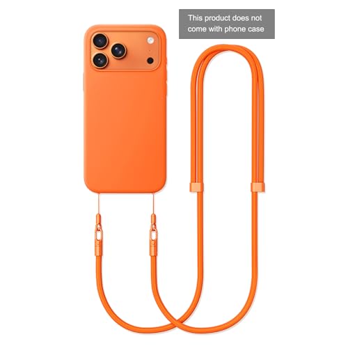 Thickened Crossbody Strap, Shoulder Neck Camera Phone Strap, Orange - color: Orange