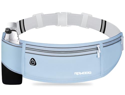 Water Resistant Fanny Pack for Men Women with Bottle Holder, Blue - color: 08-Baby Blue