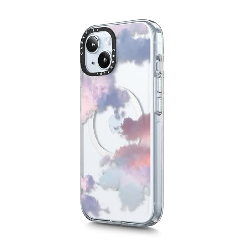 CASETiFY for iPhone 15 Case - Impact Clear Compatible with MagSafe | Not Yellowing | 6.6 ft. 3X Military Grade Drop Protection | Clouds | Clear - color: Clouds, size: Iphone 15 (6.1")