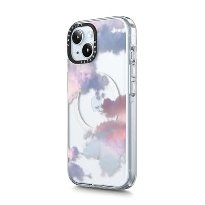 CASETiFY for iPhone 15 Case - Impact Clear Compatible with MagSafe | Not Yellowing | 6.6 ft. 3X Military Grade Drop Protection | Clouds | Clear - color: Clouds, size: Iphone 15 (6.1")