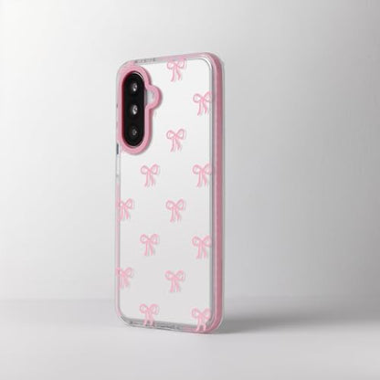 Dumkery Girly Phone Case Compatible with Samsung Galaxy A36 5G, Cute Bow Aesthetic Pattern Print, Soft Clear Anti Yellowing TPU Shockproof Bumper Cases Cover for Girls Women - size: Samsung Galaxy A36