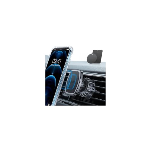 LISEN Magnetic Phone Holder for Car, Magnet Car Vent Phone Mount Holder with Ultra 6 Strong Magnets, Magnetic Car Phone Holder Mount for Car Automobile Cradles, Soporte de Telefono para carro - color: Black