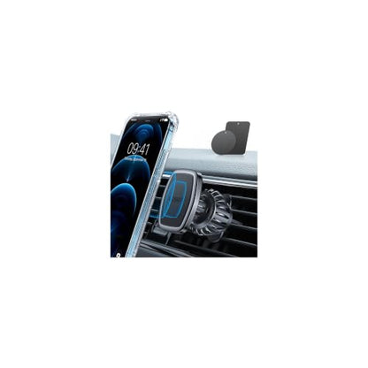LISEN Magnetic Phone Holder for Car, Magnet Car Vent Phone Mount Holder with Ultra 6 Strong Magnets, Magnetic Car Phone Holder Mount for Car Automobile Cradles, Soporte de Telefono para carro - color: Black