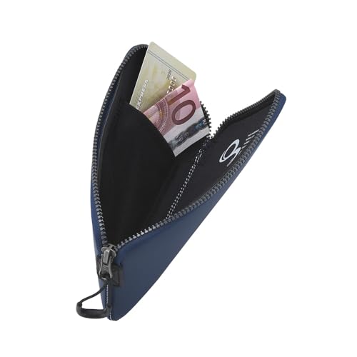 OneJoy Neoprene Phone Pouch, Lightweight Protective Cellphone Sleeve with Large Zipper Opening, Inner Pocket, Thermal Insulated, Durable Cell Phone Carrier for iPhone & Smartphones [ Black ] - color: Black