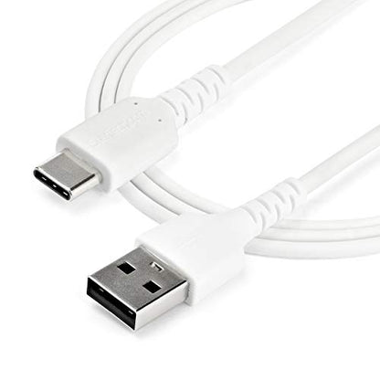 StarTech 6.6ft/2m USB-A to USB-C Cable, White, 3A, USB 2.0 - size: 6 ft / 2 m, style: white